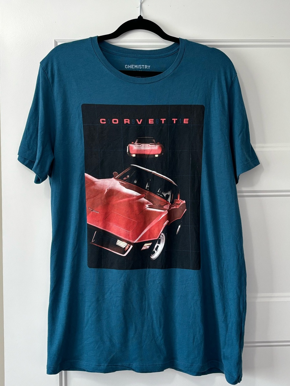 Teal 1981 Corvette Graphic T‑Shirt - Size  XL